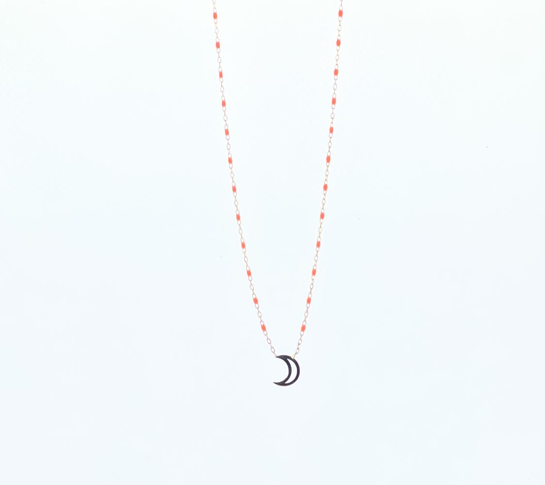 18k pendant necklace with Moon