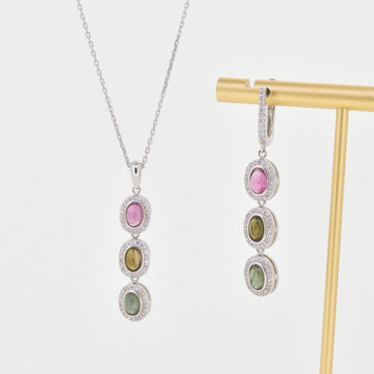 Multi Colored Tourmaline Set