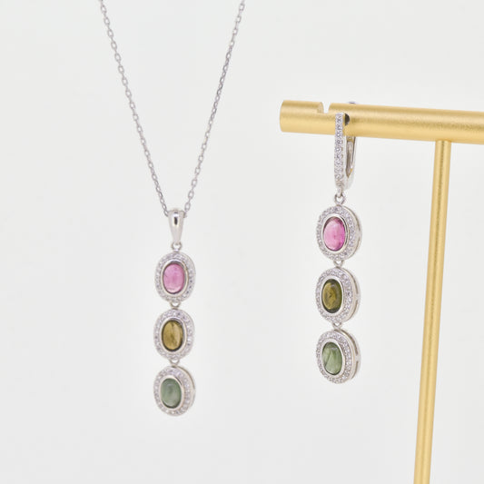 Multi Colored Tourmaline Set