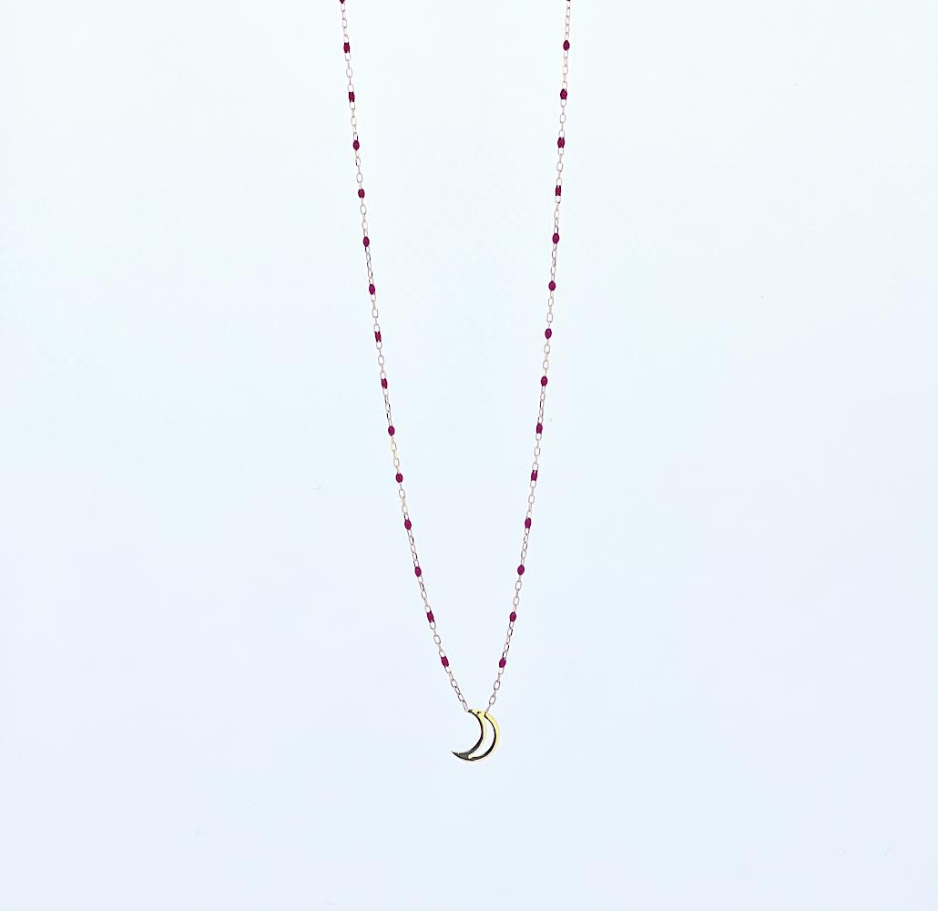 18k pendant necklace with Moon