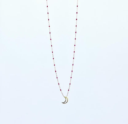 18k pendant necklace with Moon