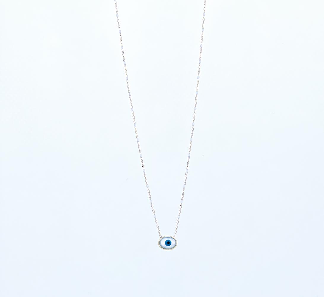 18k pendant necklace with Ojot