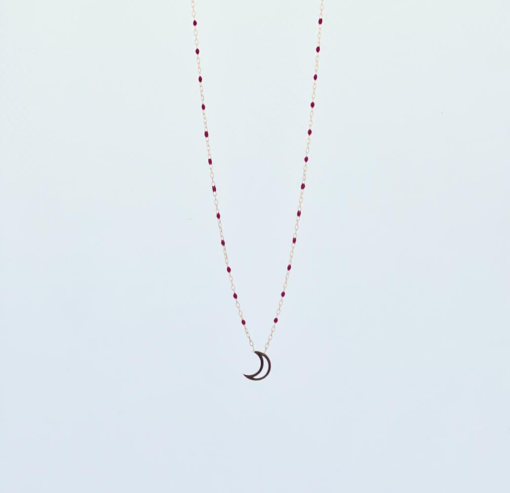 18k pendant necklace with Moon