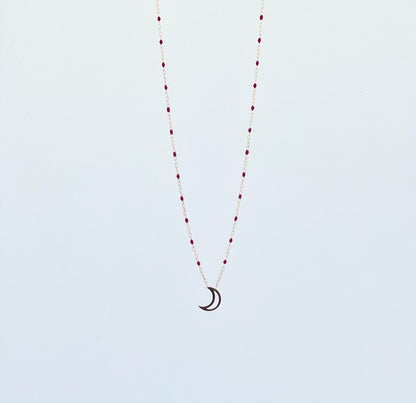 18k pendant necklace with Moon