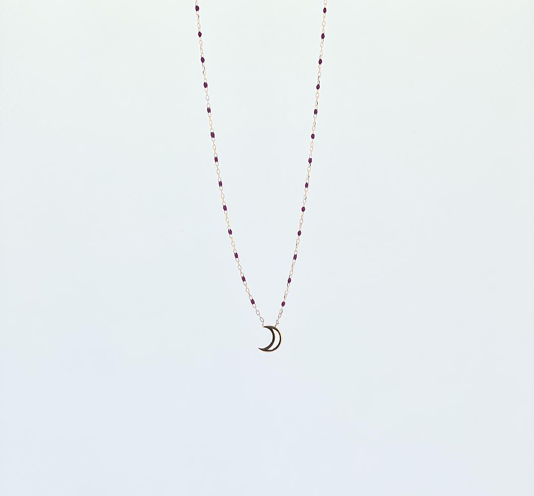 18k pendant necklace with Moon