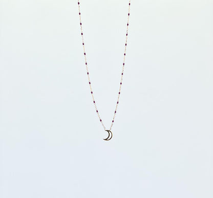 18k pendant necklace with Moon