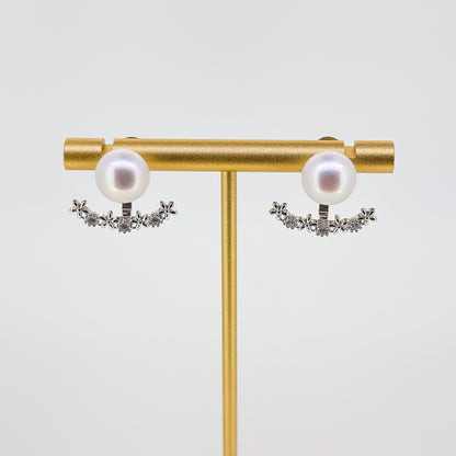 Floating Pearl Earring